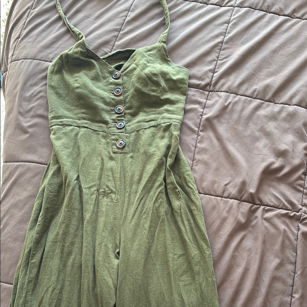 Urban Outfitters Olive Green Jumpsuit